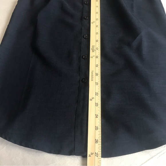 Christopher & Banks women’s blouse sleeveless button down Sz S color blue V-Neck - Picture 9 of 12